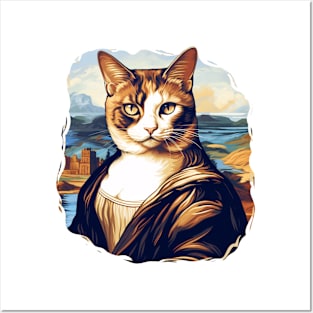 Meowna Lisa Posters and Art